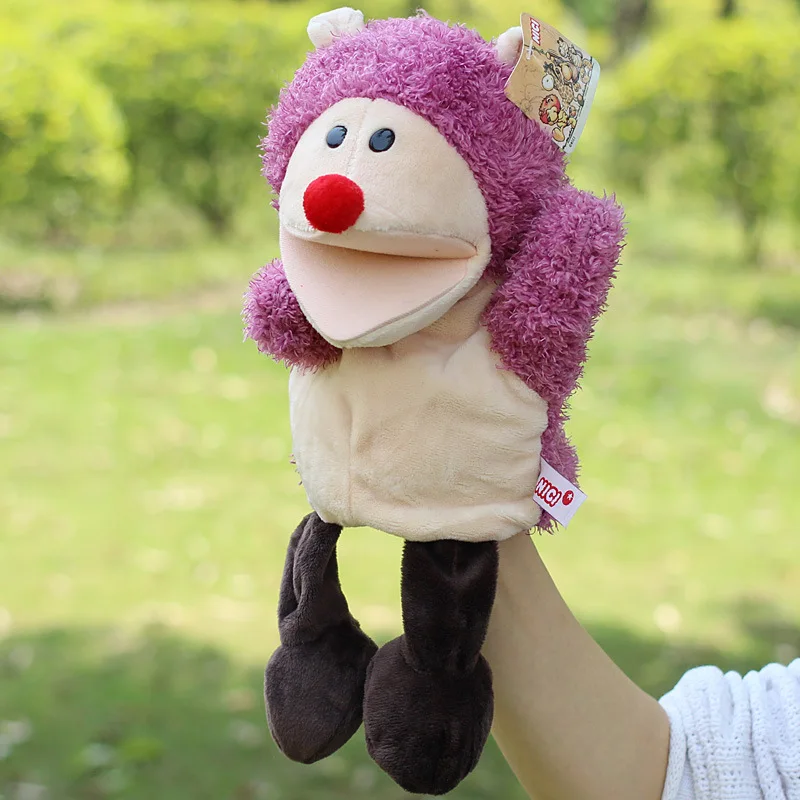 

Плюшевая кукла-животное, обучающая Детская кукла-марионетка с пальцами, игрушки, льв, слон, кролик, обезьяна, жираф, мягкая кукла