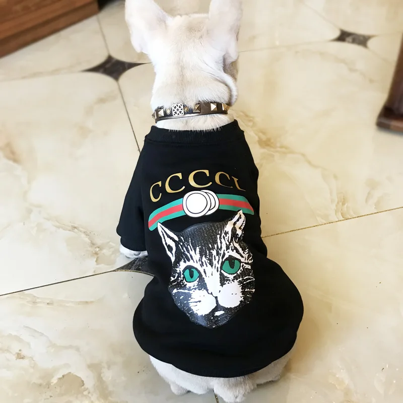 

The New Dog Clothes Dog Costume Spring and Autumn Korean Version Leisure Three Colors Seven Sizes Printing