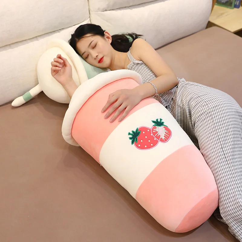 

Zqswkl 80cm creative plush milk tea cup pillow hugs for girls christmas birthday gift kawaii plushes room decorative pillows