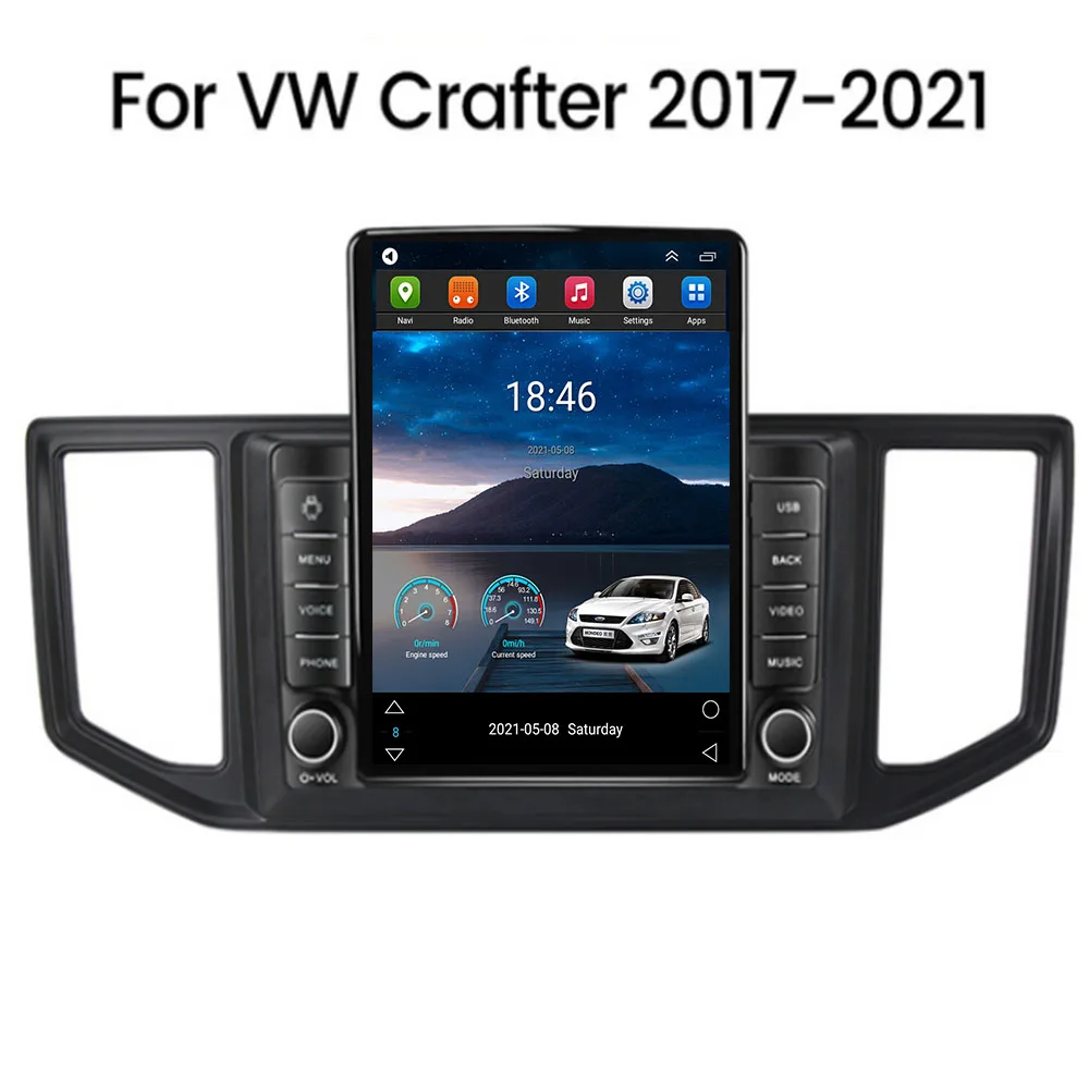 

Car multimedia system 2 din Carplay Android Auto Car Radio for VW Amarok Crafter Van Man 2017 - 2035 Tesla Style GPS 2din BT
