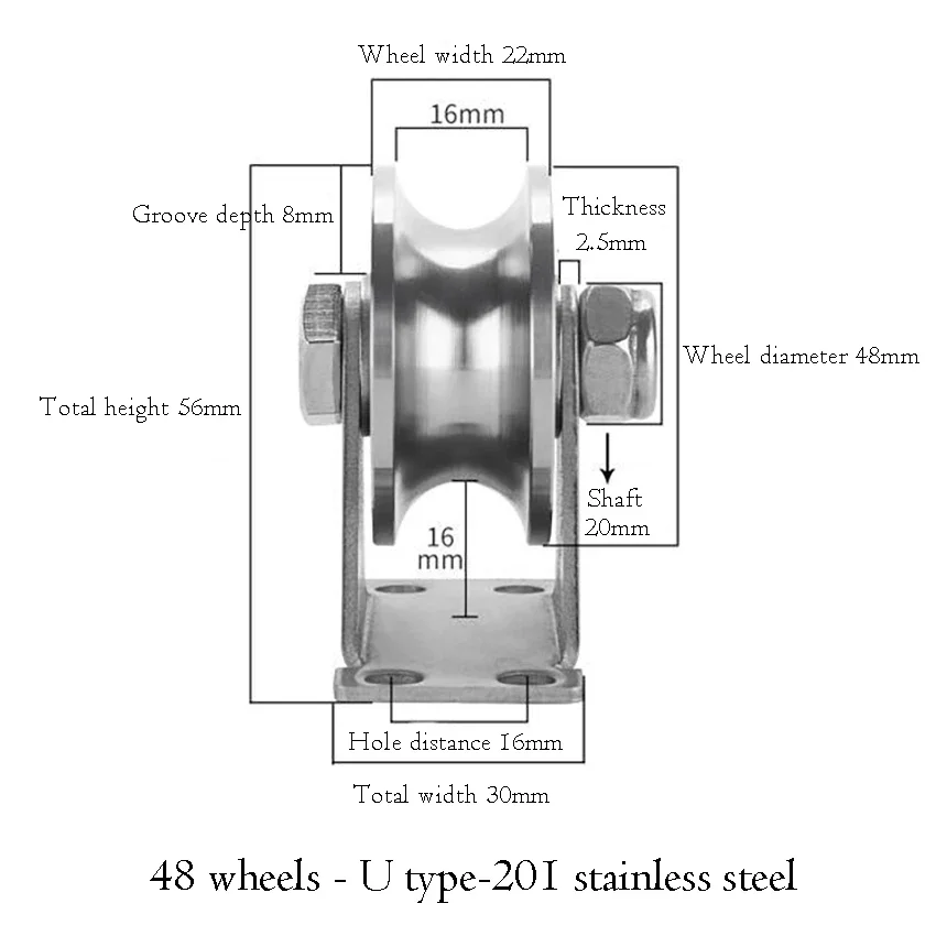 

1 шт., шкив для штатива из нержавеющей стали, трос, подъемный подшипник, шкив, подвесное колесо, домашние раздвижные двери, гусеничное колесо, шкив, оборудование