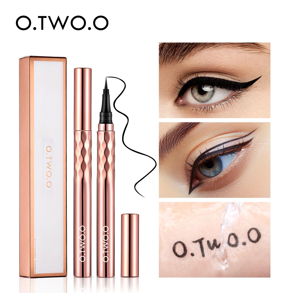 Liquid Eye Liner Waterproof Smudge Proof Quick Drying 12 Hour Wear Ultra Fine Black Eyeliner For Arrows