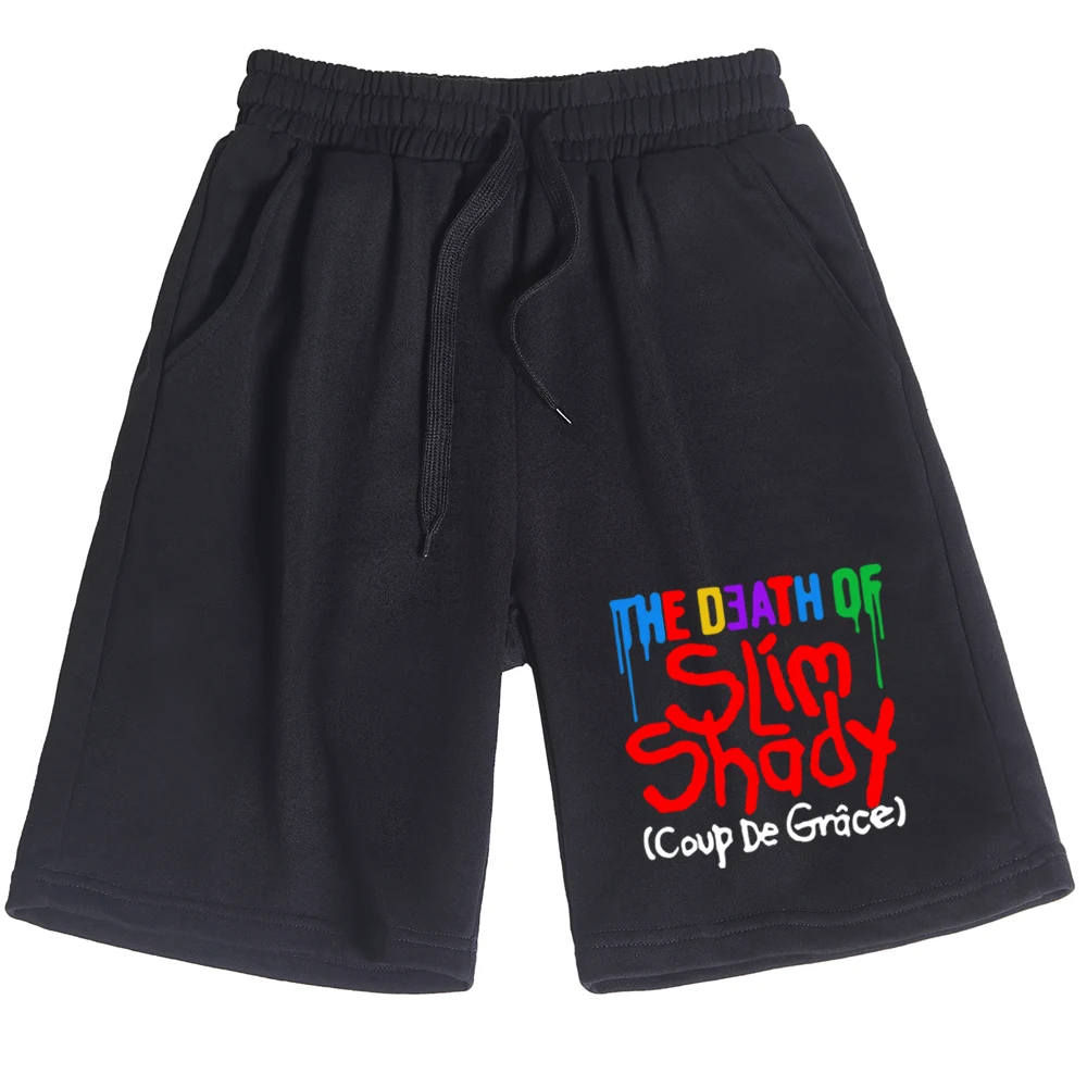 Eminem New Album The Death of Slim Shady Coup De Grace Tracklist Повседневные короткие брюки унисекс Мужчины