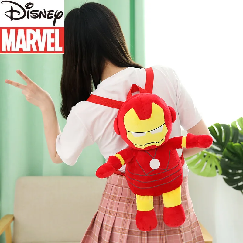 

Disney's New Marvel Spider-Man 42cm Large Plush Backpack Cartoon Fashion Iron Man Children's Plush Backpack Girl Boy Gift