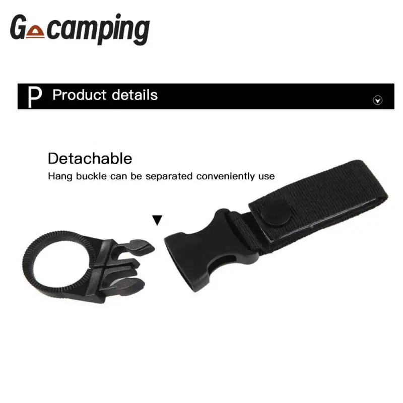 

Camping Tactical Webbing Buckle Hook Water Bottle Holder Clip EDC Climb Carabiner Belt Backpack Hanger Hunting Camping Equipment