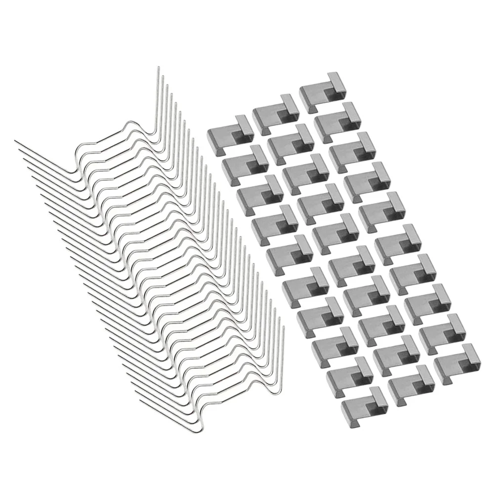 

100 Pcs Greenhouse Z-clips Glass Pane Glazing W Type Overlap Stainless Steel Wire