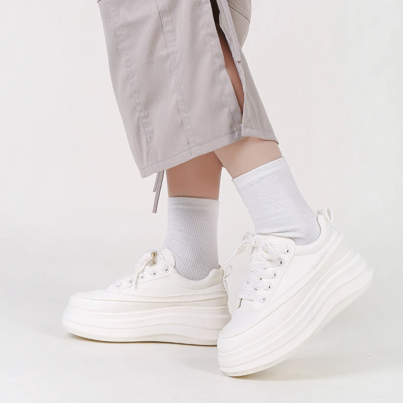 Женская обувь весна 2024 новые маленькие белые туфли уличные для студенток