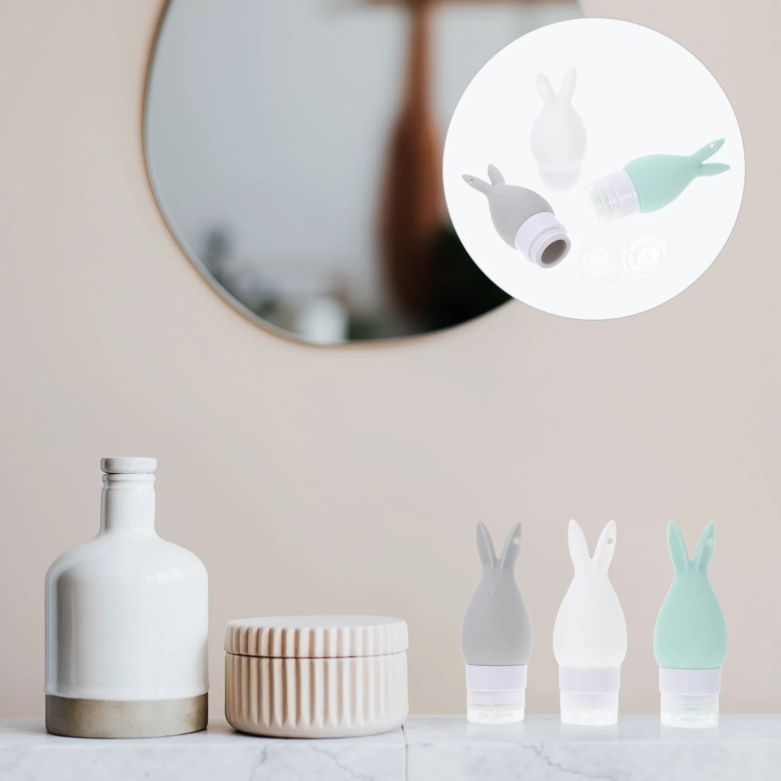 

Герметичные многоразовые портативные бутылки для путешествий, 3 шт.