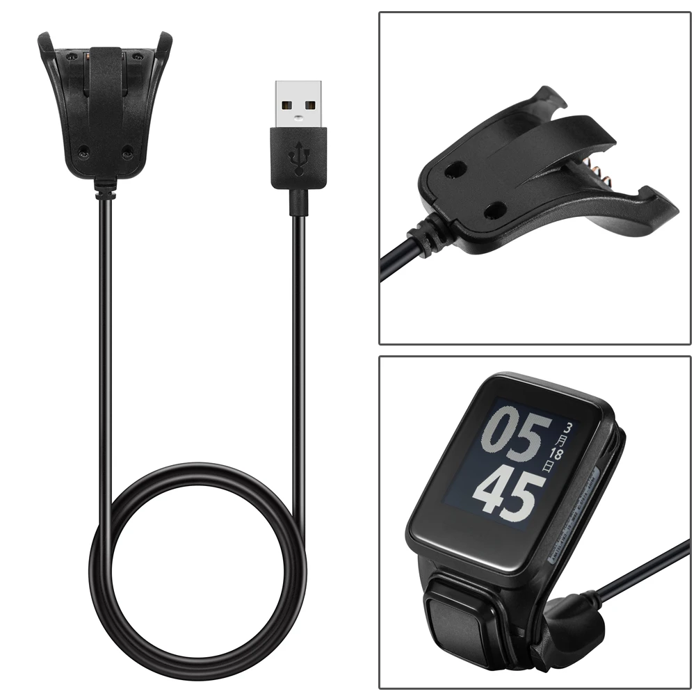 

USB-кабель для зарядки и синхронизации данных для TomTom Adventurer Golfer 2 Runner 2/3 Spark 3, сменный зарядный кабель для смарт-часов