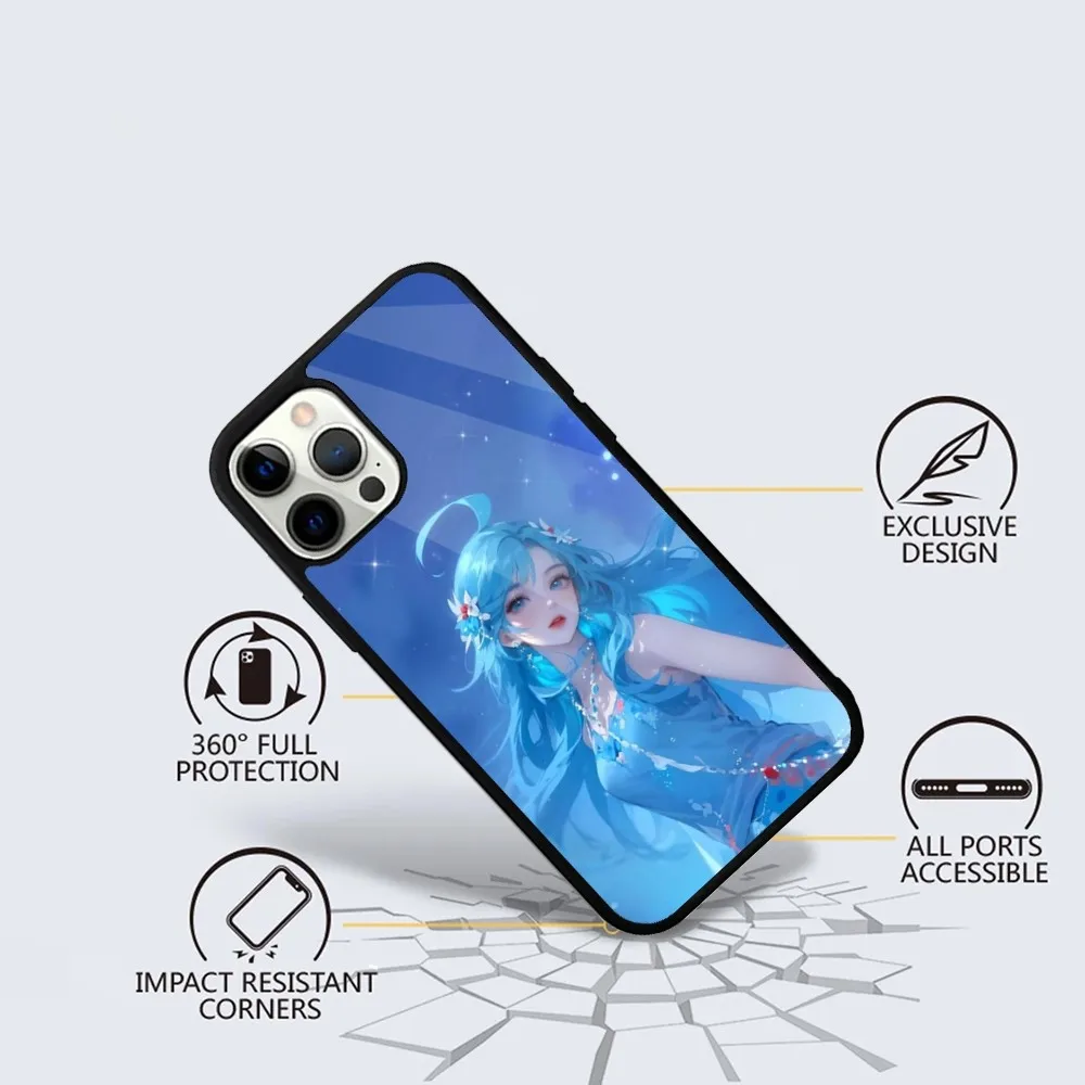 Чехол для телефона Game Honor of Kings iPhone 15 14 13 12 11 Plus Pro Max Mini Magsafe с магнитной беспроводной