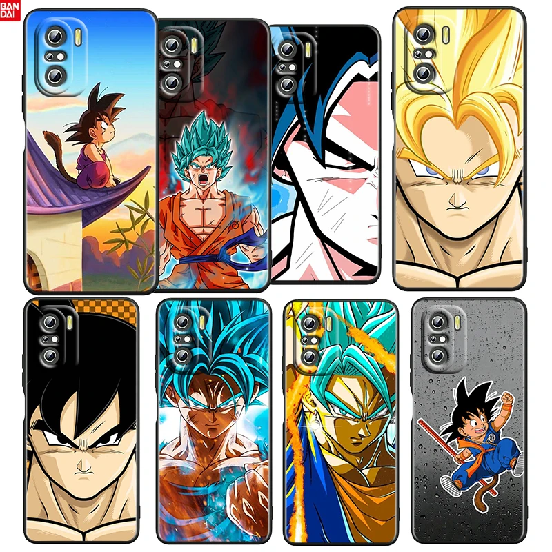 

Dragon Ball Cute Son Goku For Xiaomi Redmi K50 K40 Gaming K30 K20 Pro 5G 10X 9T 9C 9A TPU Soft Black Phone Case Cover Coque Capa