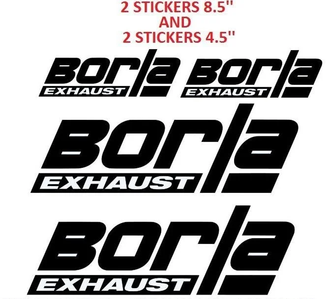 

For (4Pcs) SET BORLA EXHAUST STICKER DECAL