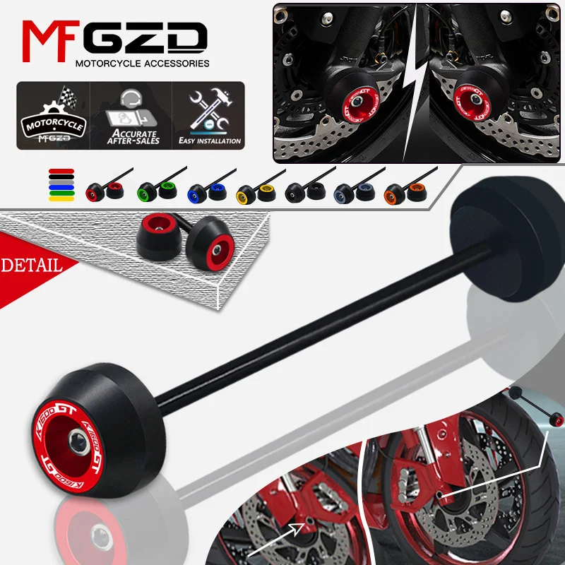 

Motorcycle Accessories Front Wheel Fork Slider Axle Crash Protector Cap For BMW K1600GT 2010-2017 K1600GTL 2010-2016