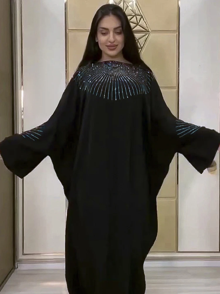 Muslim Ramadan Black Hijab Dress Women Prayer Garment Jilbab Abaya Dubai Long Khimar Islam Clothing Kaftan Maxi Robe Djellaba