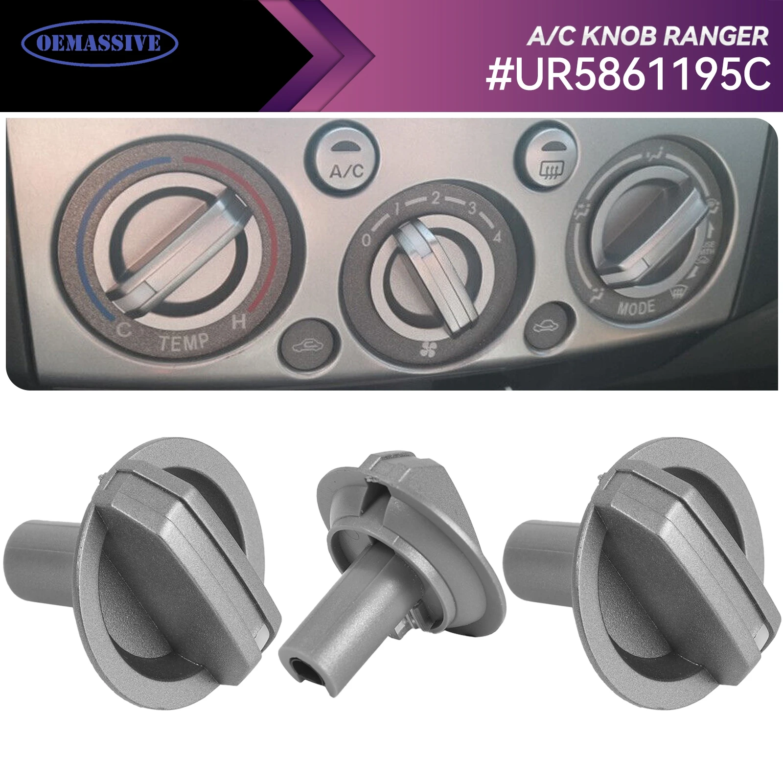 

Передняя панель для автомобиля, обогреватель переменного тока, управление вентилятором для Ford PJ PK Ranger Mazda, комплекты ручек UR5661195C UR5861195C 2006 2007 2008 2010