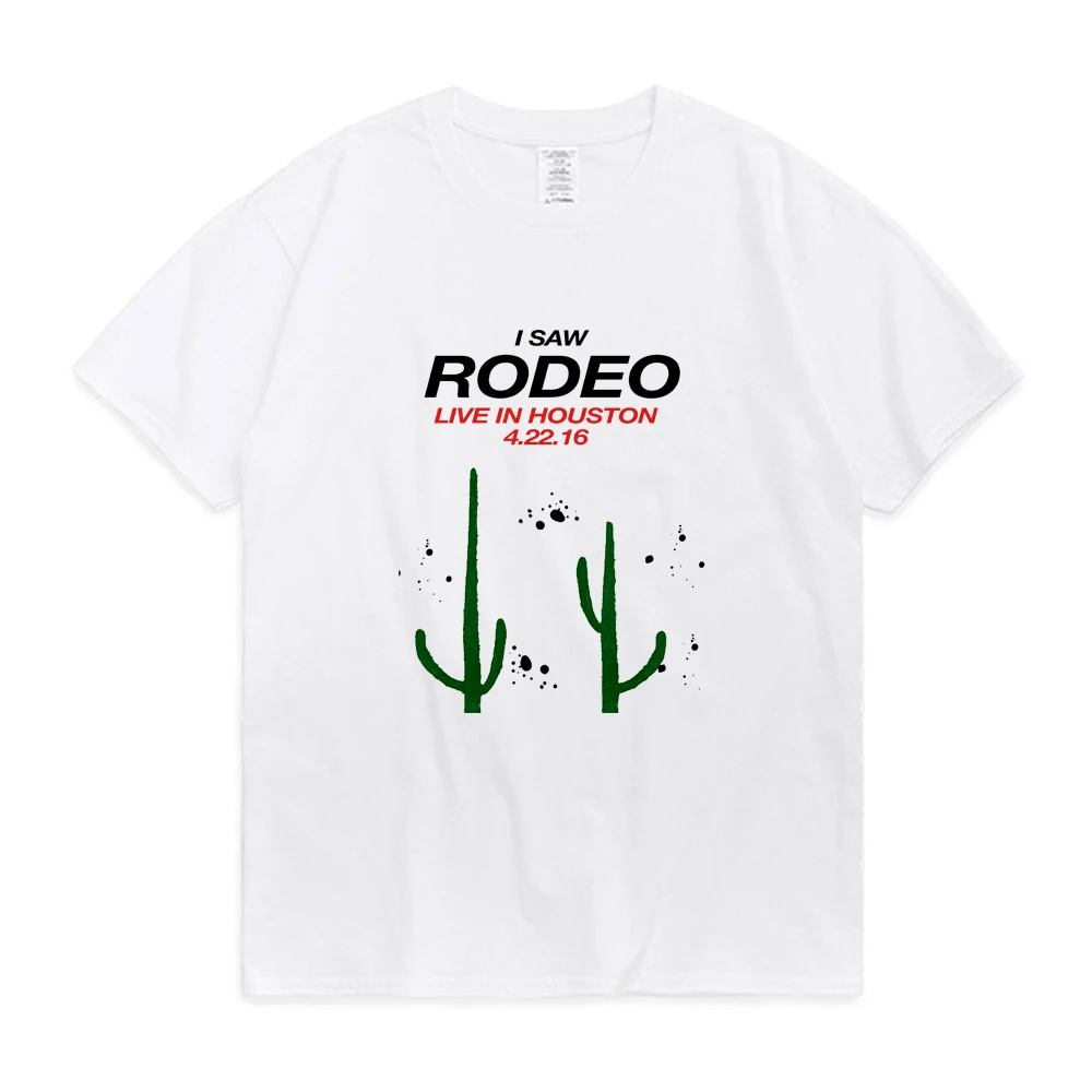 

Travis Scott Houston Rodeo Tour Long T-Shirt Summer Fashion Cotton Oversized Harajuku T Shirt Short Sleeve 100% Cotton Tops Men