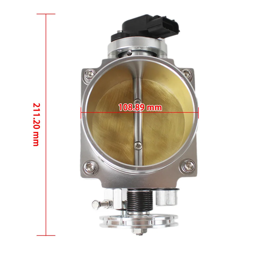 Корпус дроссельной заслонки 90 мм с датчиком TPS для Toyota Supra 1JZ/2JZ серебристый корпус