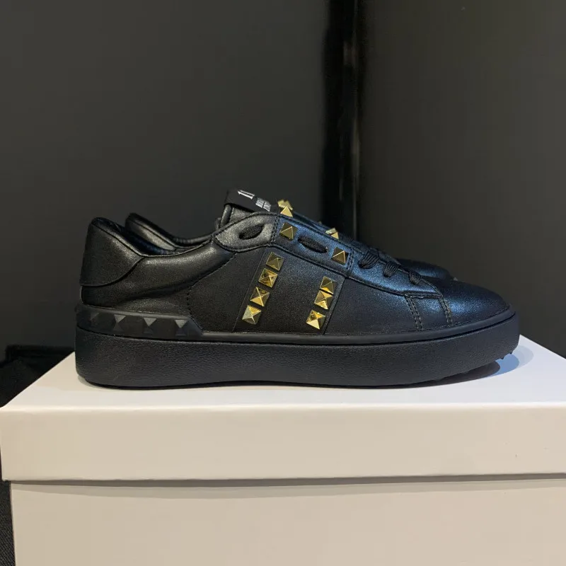 

High Quality Men Women Casual Shoes Top Fashion Mens Womens Leather Shoe Open Low Sneakers Trainers Outdoor Sports 36-44