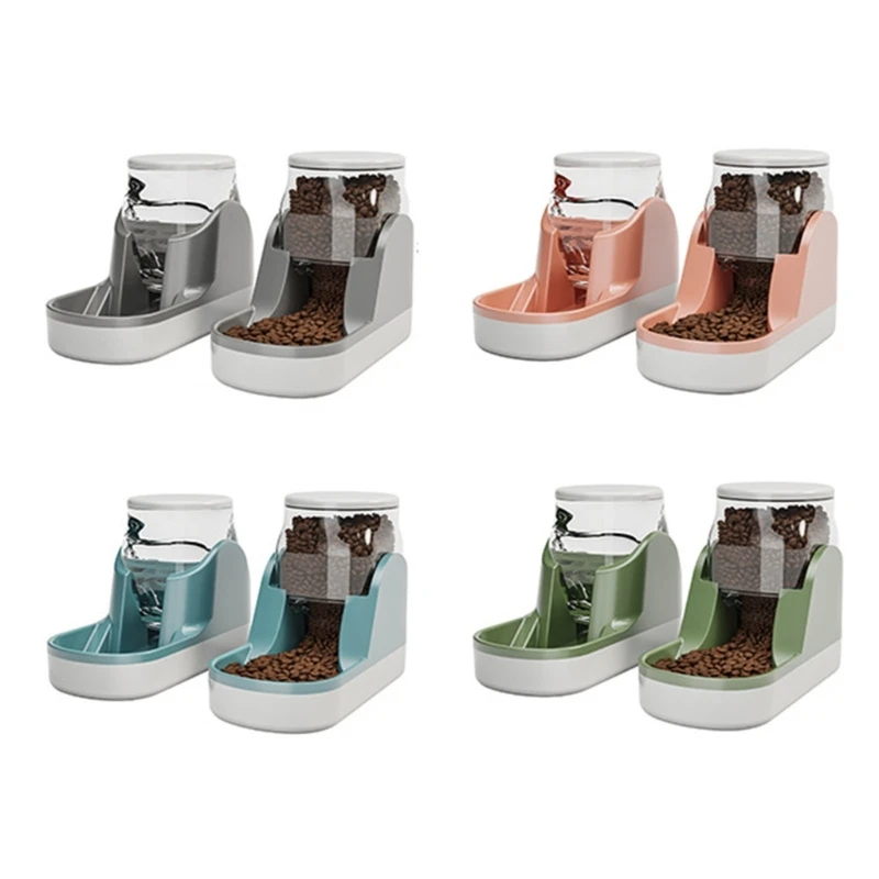 

Automatic Feeder Waterer Pet Feeding Solution for Cats Dogs Plastics Containers dropshipping