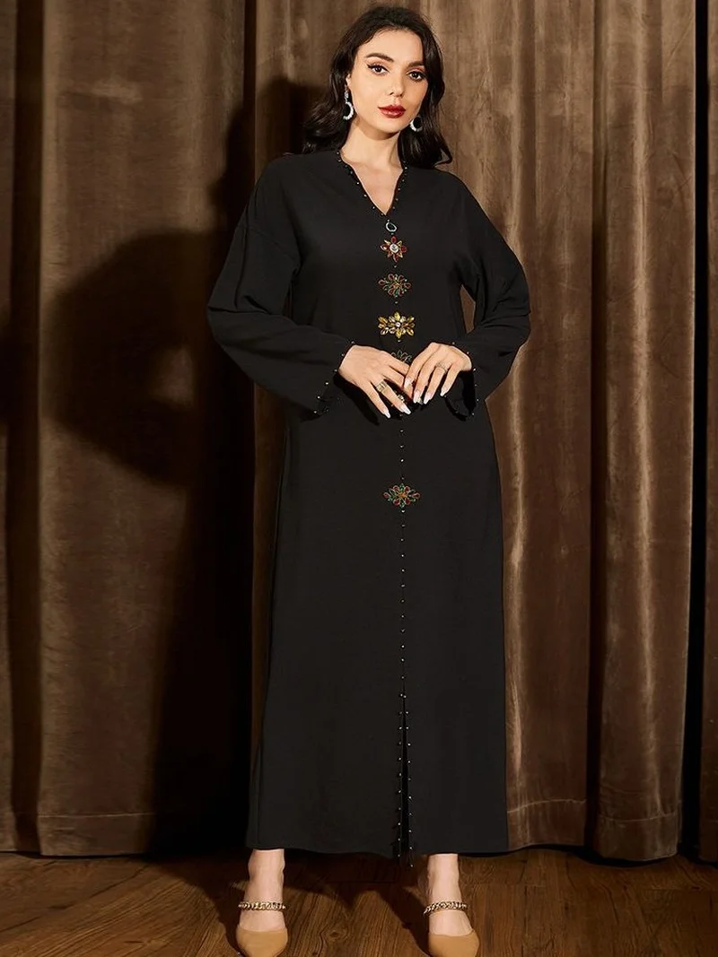 Ramadan Eid Kaftan Islam Abaya Dubai Muslim Turkey Dresses For Women Djellaba Robe Arabe Femme Musulmane Pakistan Arabic Dress
