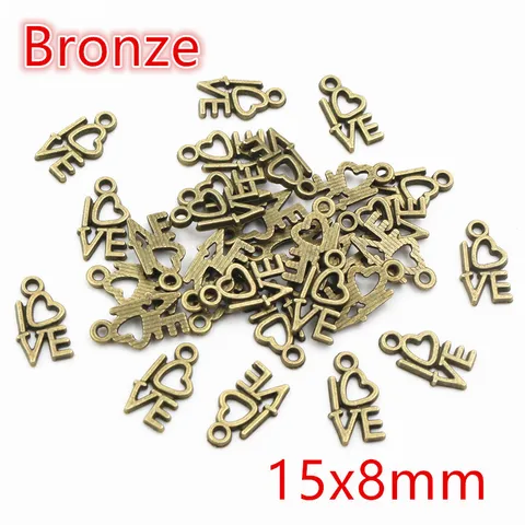 100 шт Шармы Сердце Звезда Цинковый сплав