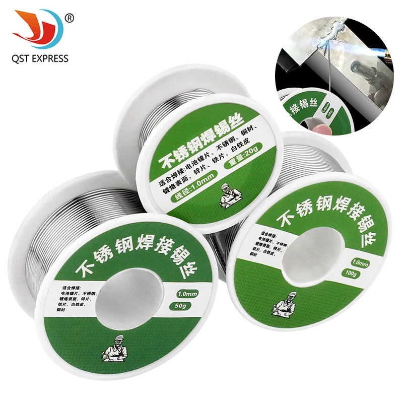 

Паяльная проволока из нержавеющей стали 1,0 мм 63/37 со специальным флюсовым сердечником