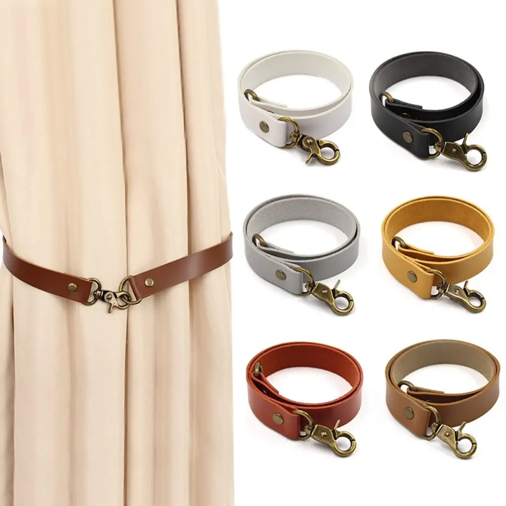 

Durable Holder Vintage Room Accessories Tie Backs Curtain Holder Rope Leather Tiebacks Curtain Strap