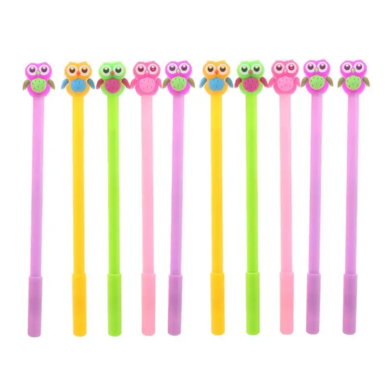 

10 шт. мультяшная портативная прочная шариковая ручка, ручка для подписи, гелевая ручка для студентов, детей, мальчиков и девочек