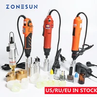 zonesun optional mix up capping machine portable automatic electric with security ring bottle capper screwing sealing machine