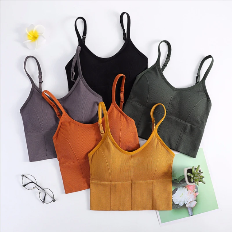 

Sport yoga Bra Women Vest Fitness Padded sexy Running Gym Bra wire free Breathable sleep Shockproof Sports Bra