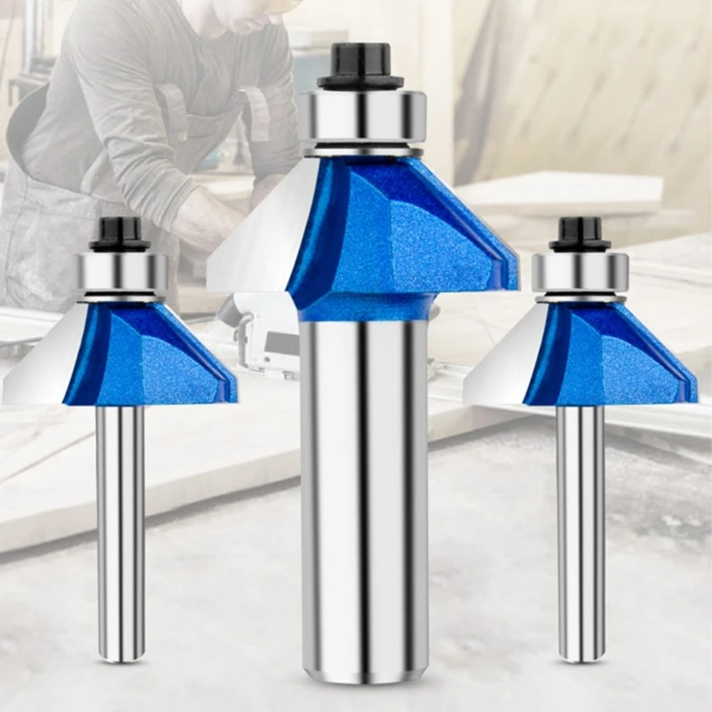 

Набор фрез для обрезки кромок M5TF Фрезы с фаской 45° и конической кромкой с верхним подшипником