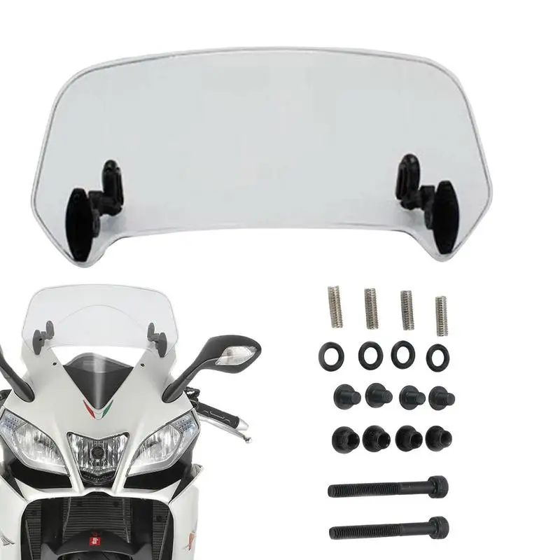 

Motorcycle Windshield Extension Elevated Windscreen Extender For Motor Transparent Windshield Deflector For Most Motorcycle