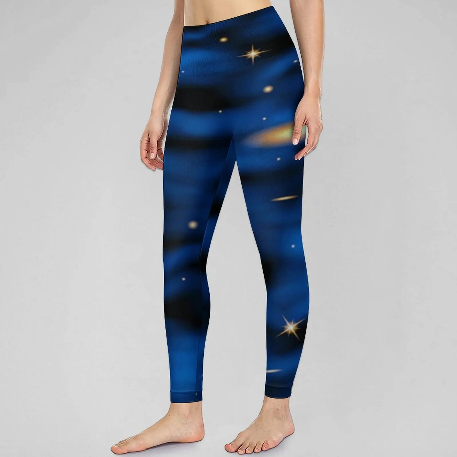 

Бесшовные штаны для йоги с принтом звезд и облаков, женские леггинсы с космической Туманностью, сексуальные элегантные спортивные Леггинсы...