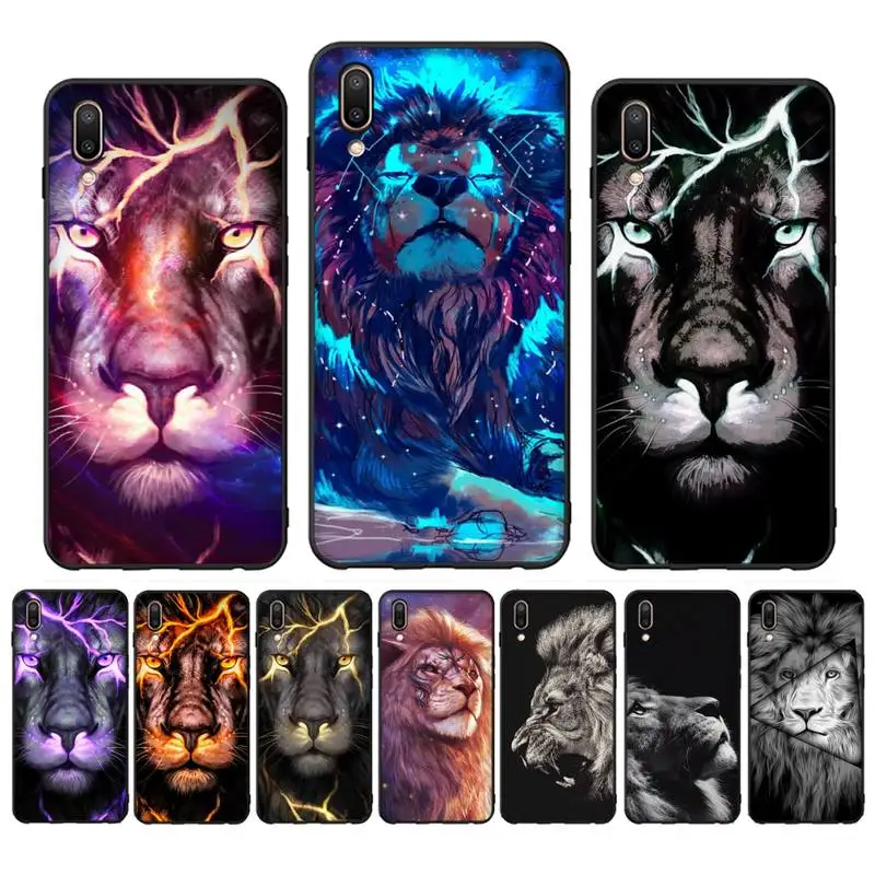 

Cool Lion Phone Case for Vivo Y91C Y11 17 19 17 67 81 Oppo A9 2020 Realme c3