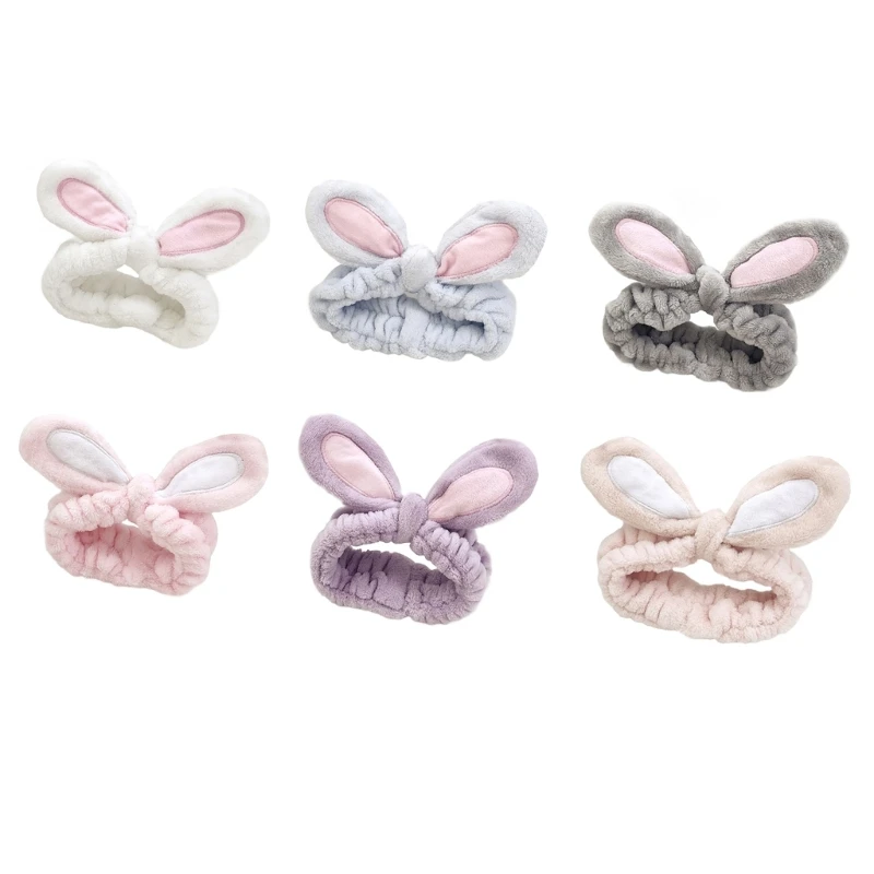 

Hairband For Washing Face Rabbit Hairband Wide Skincare Headband Yoga Hairband Makeup Hairband With Ears Bunnys Hairband