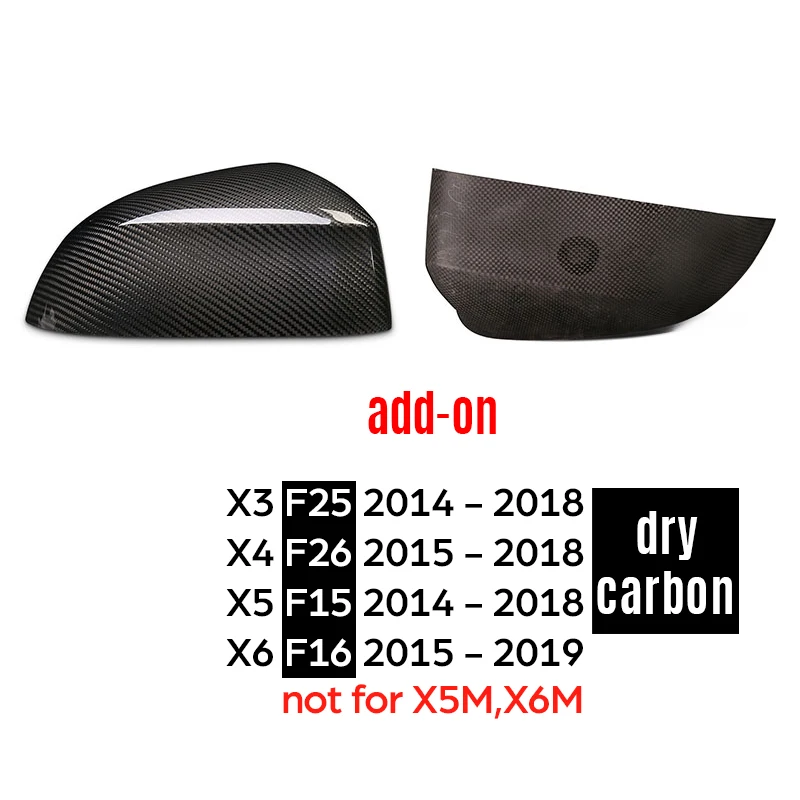 Крышка бокового зеркала для BMW 2014 - 2018 X3 F25 LCI X4 F26 X5 F15 X5M F85 2015 2019 X6 F16 X6M F86 |