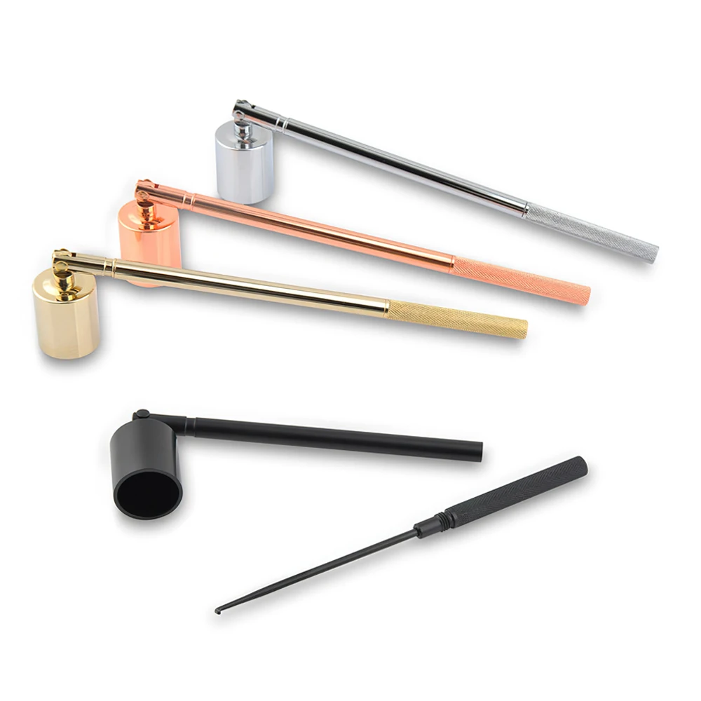 

2 In 1 Candle Snuffer Flame Wick Tool Oil Lamp Dipper Extinguish Trimmer Cutter Put Off Tables Home Decoration Stainless Steel