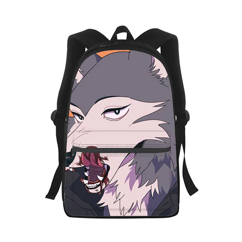 BEASTARS Anime Men Women Backpack 3D Print Fashion Student School Bag Laptop Backpack Kids Travel Shoulder Bag