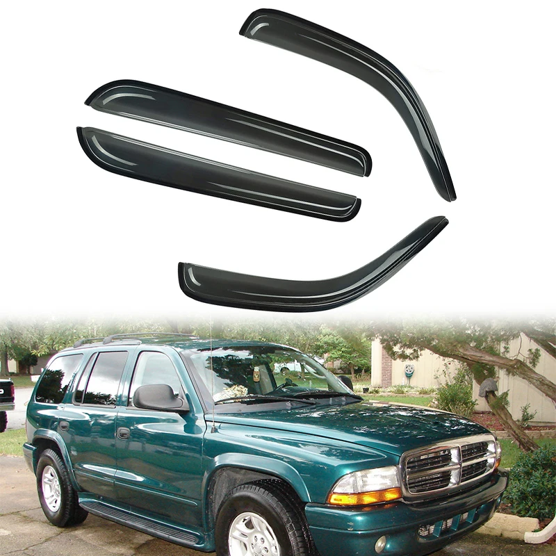 

4 шт./компл. оконный козырек Защита от солнца и дождя боковой ветровой отражатель для Dodge Durango 1998 1999 2000 2001 2002 자동용용용용용품 품 детали для внешней...