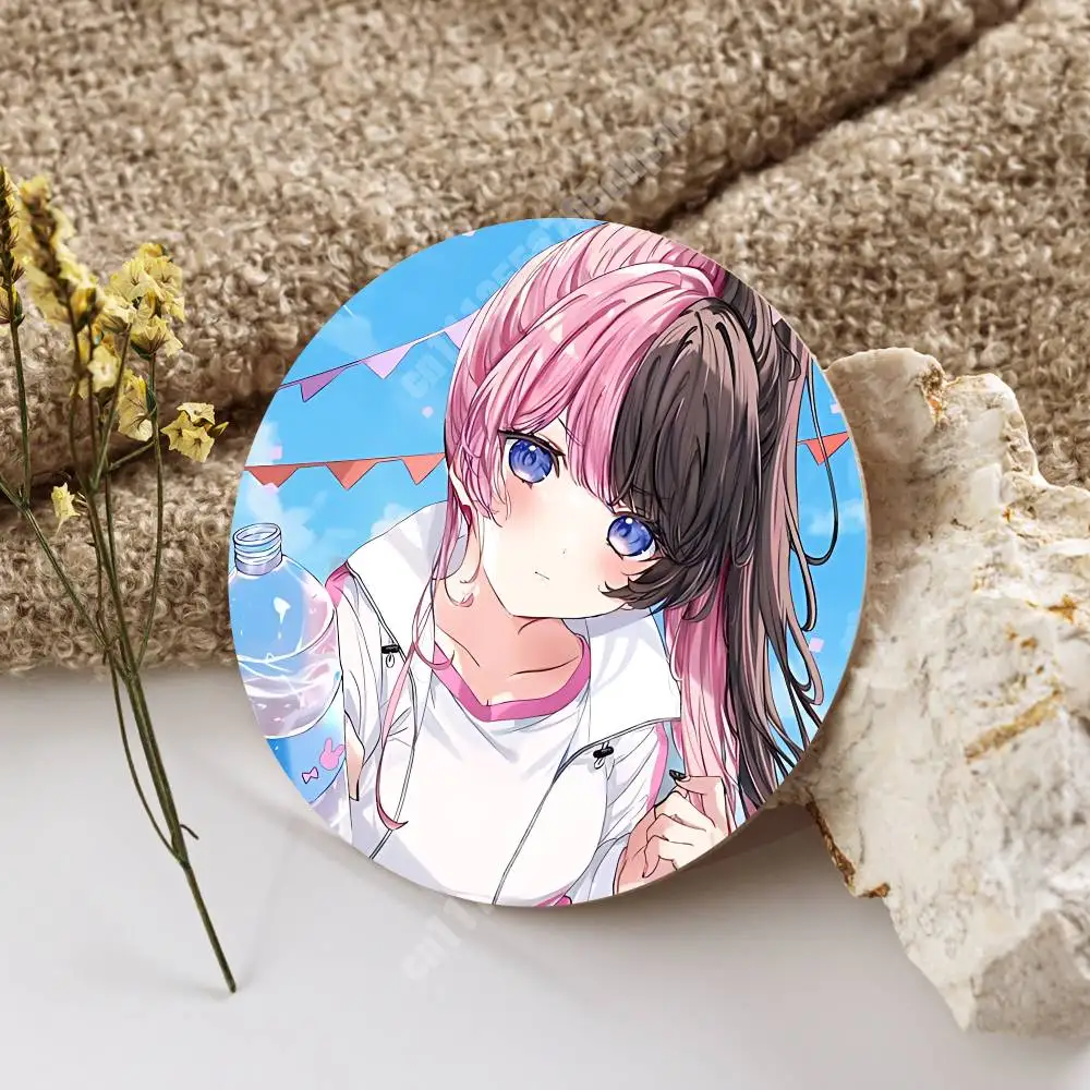 Фото Деревянная подставка для кружки Tachibana Hinano Apex Vtuber: для американо, пива, молока, воды, для пекарни/кондитерской №2