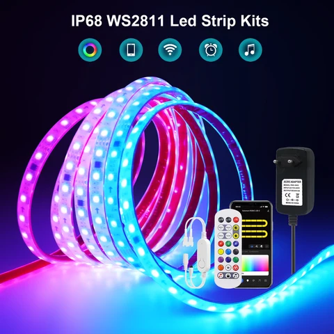 HEGEHE RGB Светодиодная лента WS2811 24В