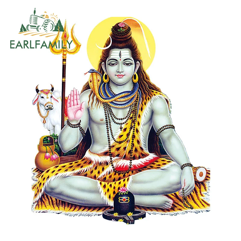 EARLFAMILY 13 см X 11,1 см, автомобильные наклейки «Властелин Шива», водонепроницаемая виниловая наклейка, боковая наклейка для кузова автомобиля, украшение для окна и багажника, защита от солнца