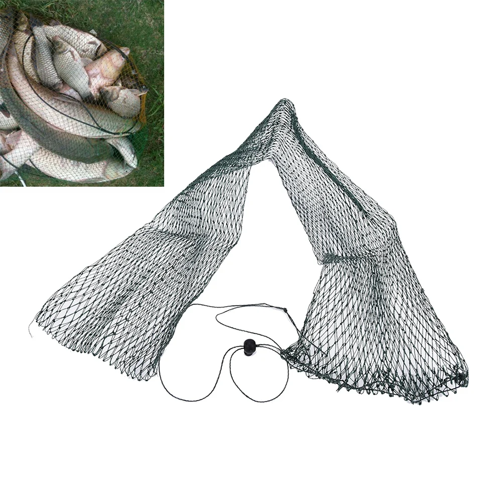 

100cm Portable Fishing Net Trap Fishing Mesh Network Foldingfish Bag Small Fishing Tackle Mesh