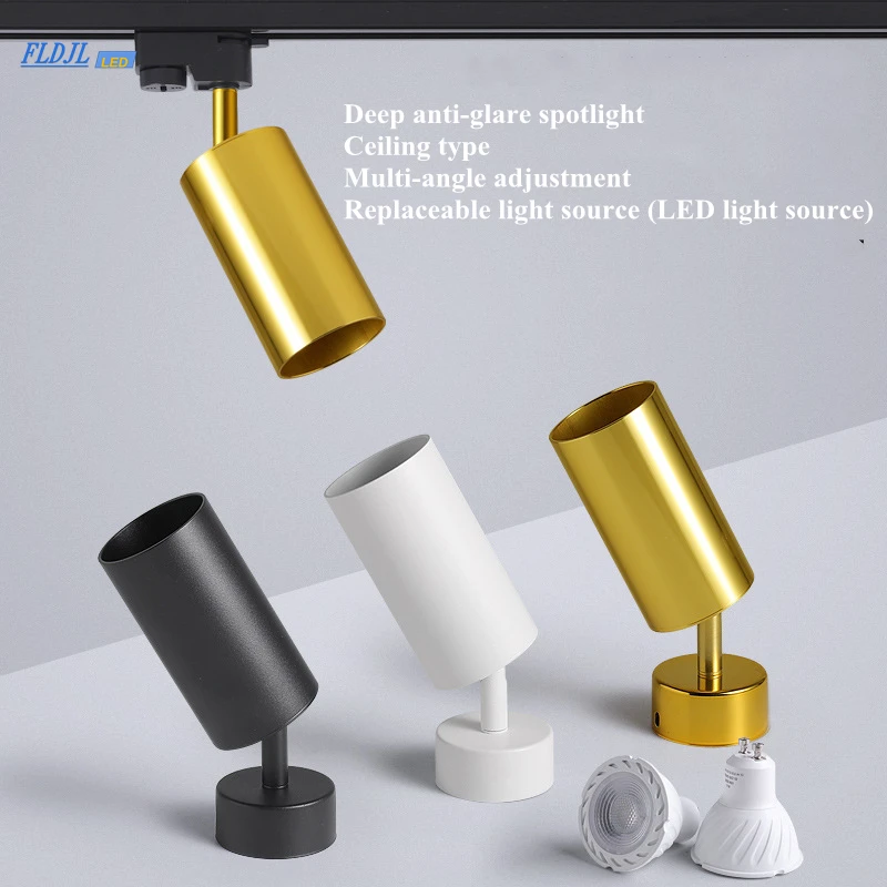 

Dimming LED Downlight 7W 10W 15W AC110v 220v + LED Track Spotlight COB Ceiling Light GU10 for Clothing Store Home Lighting