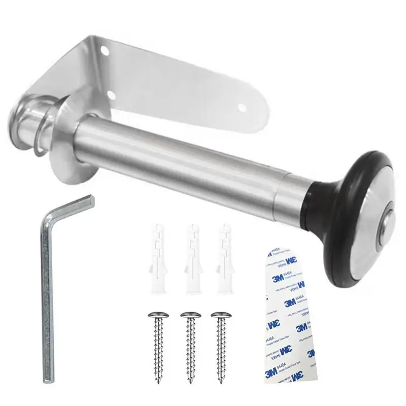 

Punch-free Paper Towel Holder Stainless Steel Kitchen Under Cabinet Roll Rack Bathroom Wall-mounted Tissue Hanger
