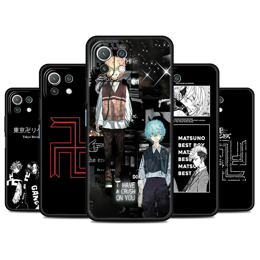 

Anime Tokyo Avengers Funda Case For Xiaomi Mi Poco X3 NFC M3 11 12 10 9T 9 A2 Lite 12X 10T Pro 11T Black Soft Phone Capas
