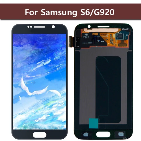 ЖК-экран для Samsung GALAXY S6 G920 G920F, ЖК-дисплей с сенсорным экраном и дигитайзером в сборе для Samsung S6 G920, ЖК-дисплей