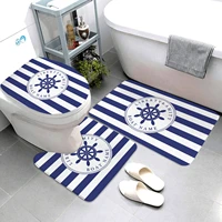 nautical series bathroom mats compass bathroom mat three piece set bathroom rugs and mats bathroom products can be customized
