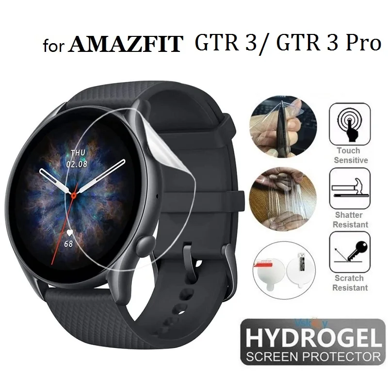 

Гидрогелевая защитная пленка из ТПУ для смарт-часов Amazfit GTR 3 Pro, Прозрачная мягкая защитная пленка HD для Amazfit GTR3, 10 шт.