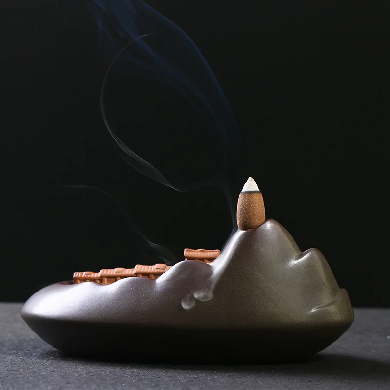 Украшение дома керамический мост для благовоний с обратным потоком альпийская